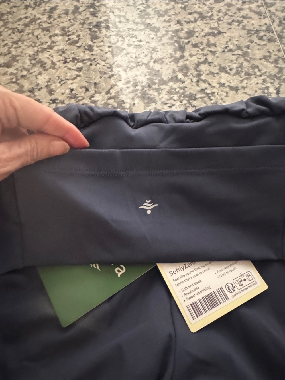 HALARA High-Waist Athletic Shorts — Charcoal Blue - Picture 9 of 11